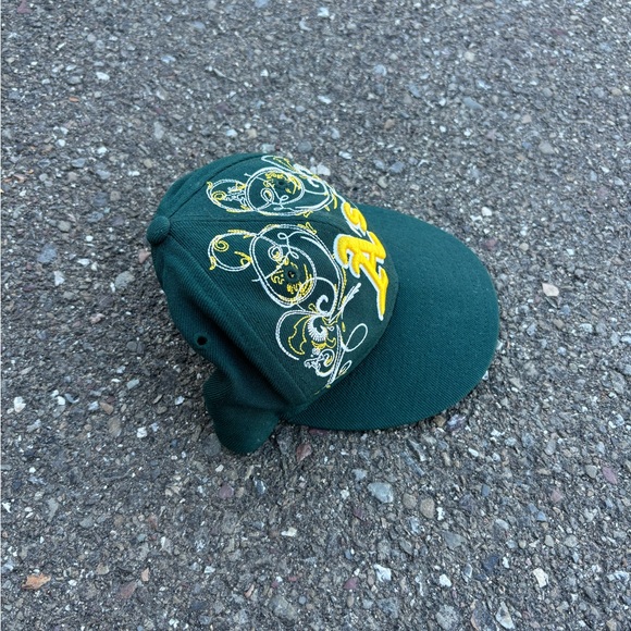 Y2K New Era Oakland A’s Athletics Fitted Hat Cap SIZE 6 - Picture 5 of 7
